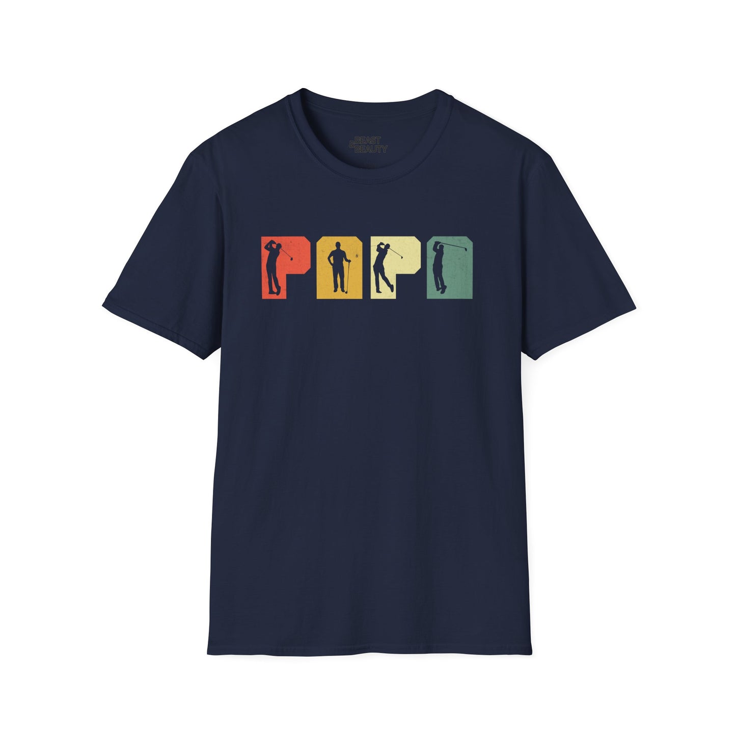 Papa Golf Vintage Dad Golfer T-Shirt Printify