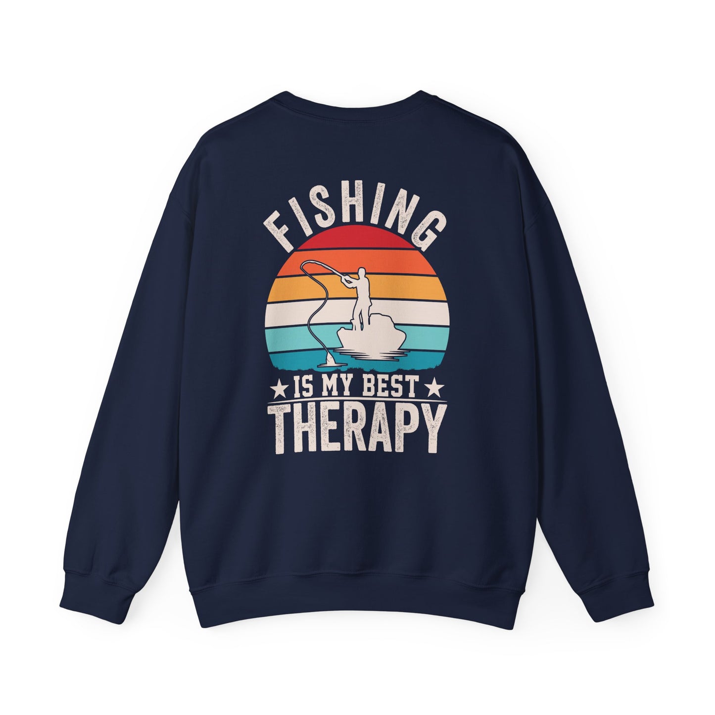 Fishing Is My Best Therapy Sweatshirt Printify