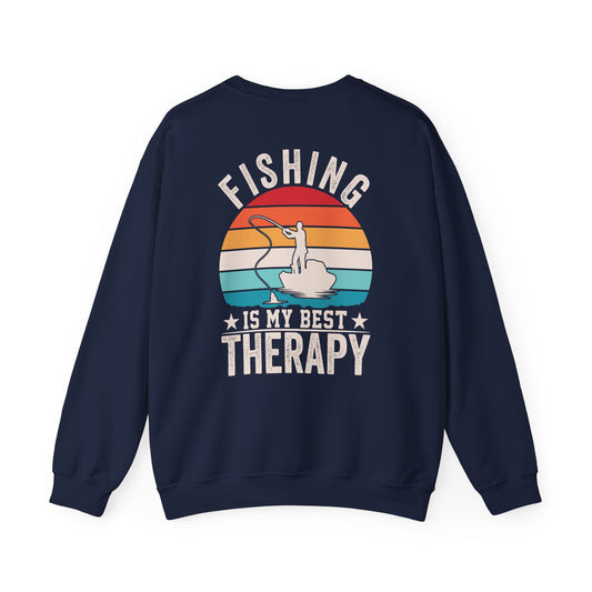 Fishing Is My Best Therapy Sweatshirt Printify