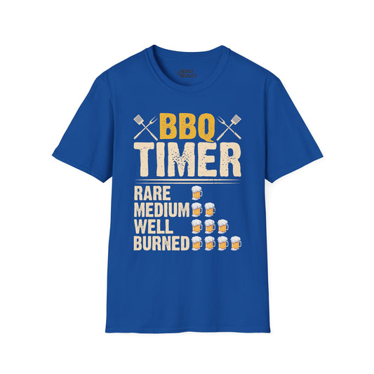 BBQ Timer Funny Grilling Dad T-Shirt Printify