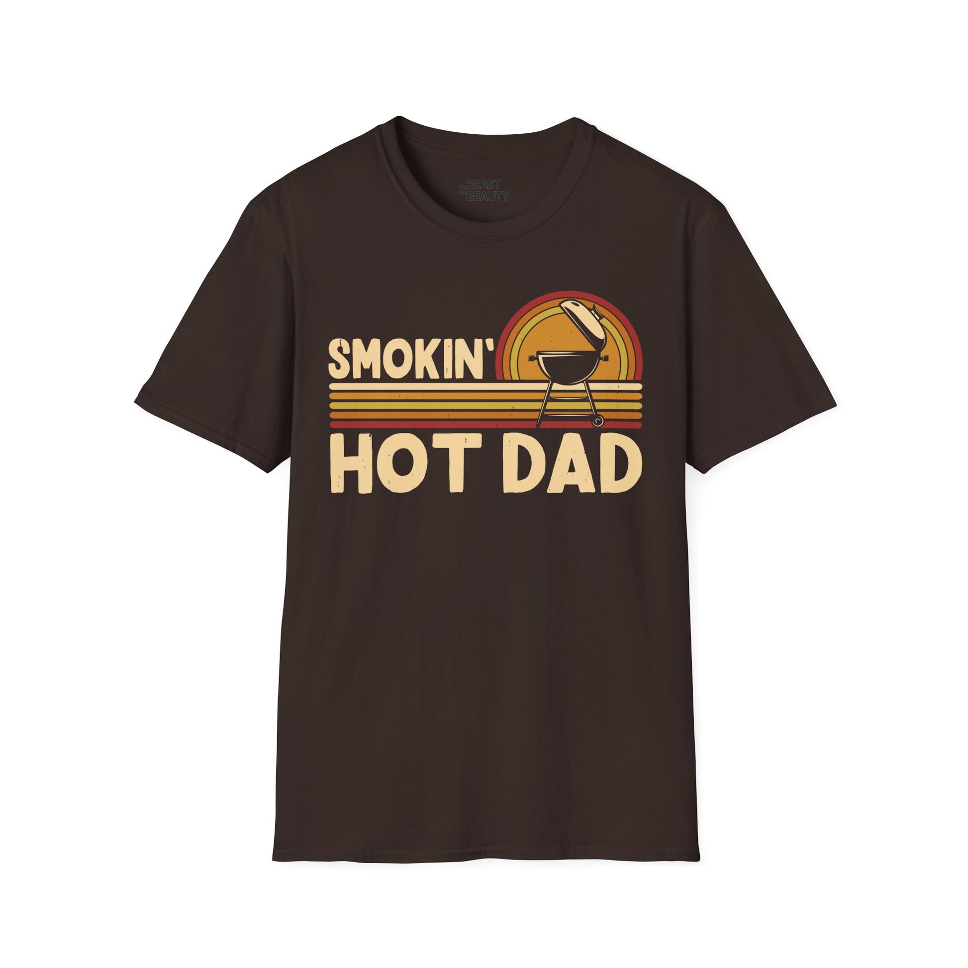 Smokin' Hot Dad BBQ Father's Day T-Shirt Printify