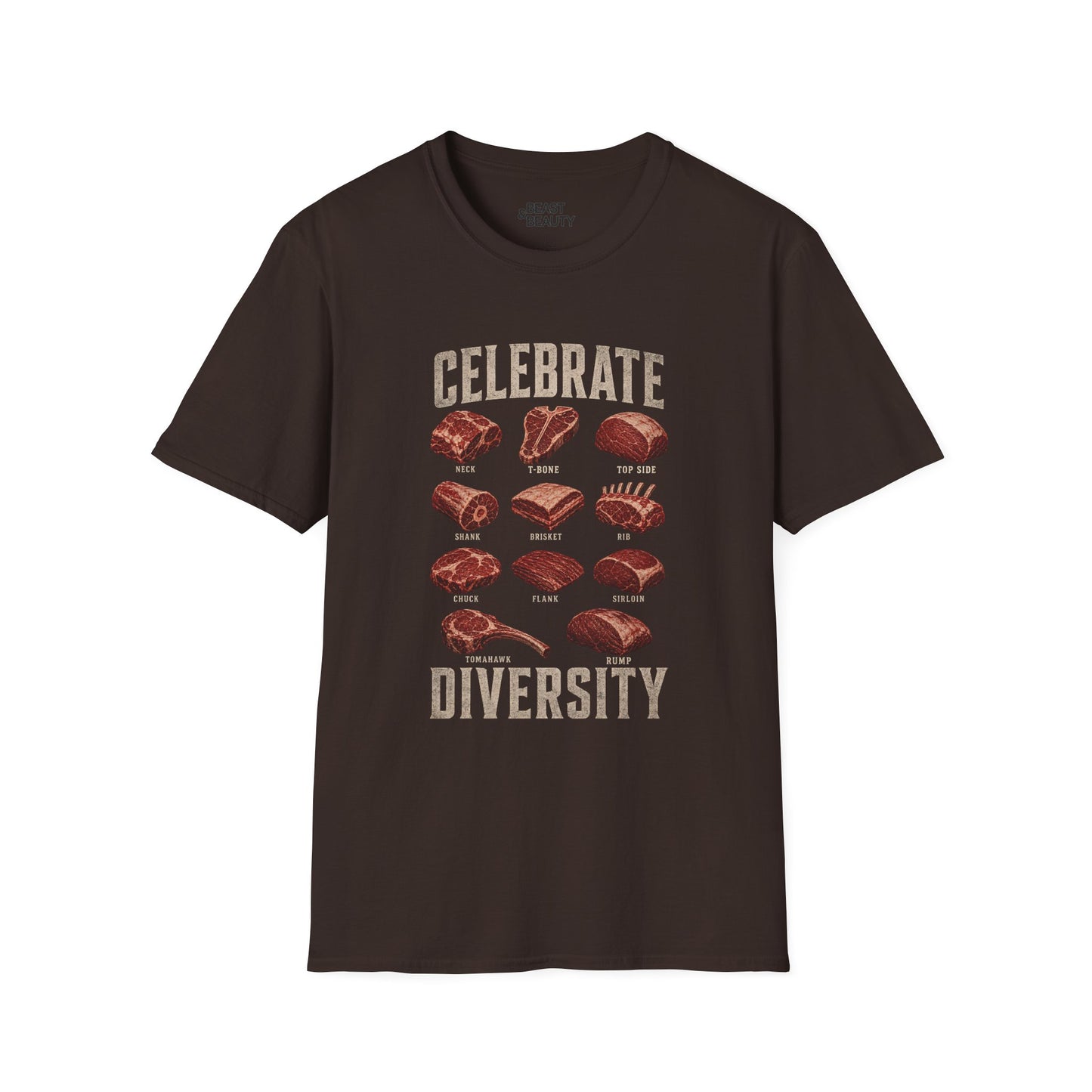 Celebrate Diversity Dad T-Shirt Printify