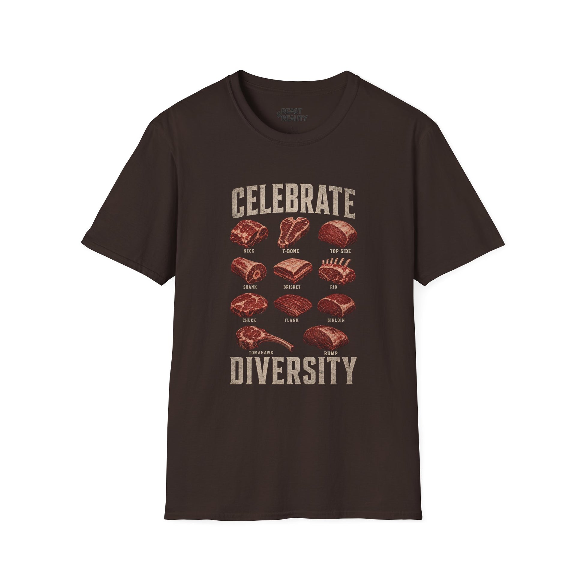 Celebrate Diversity Dad T-Shirt Printify