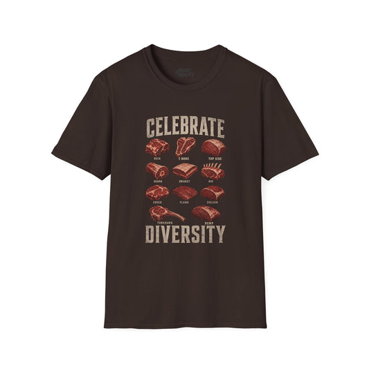 Celebrate Diversity Dad T-Shirt Printify