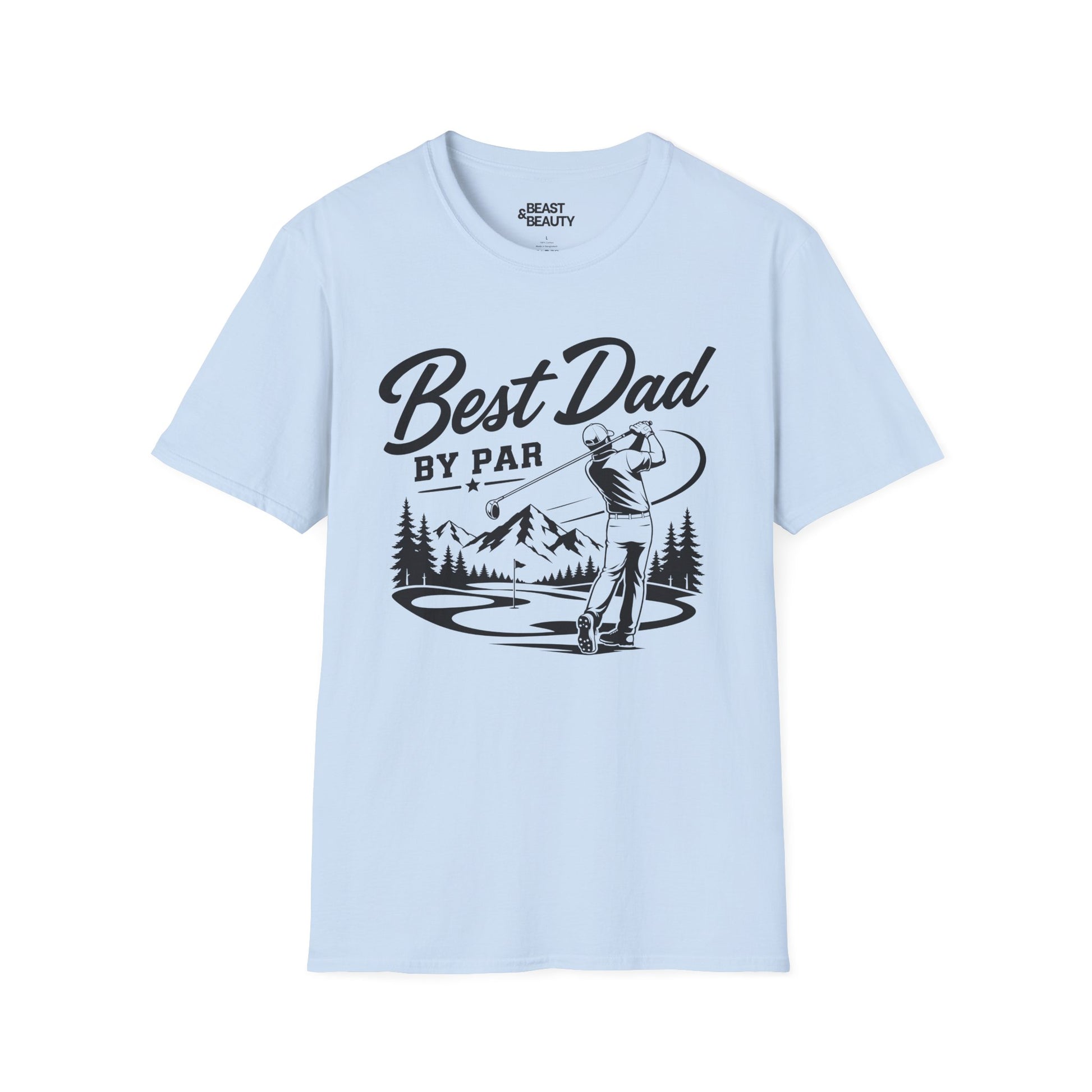 Best Dad By Par Golf T-Shirt Printify
