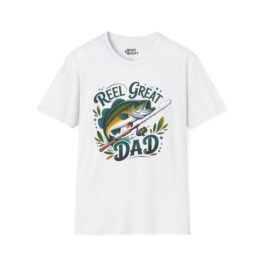 Reel Great Dad Father's Day Fishing T-Shirt Printify