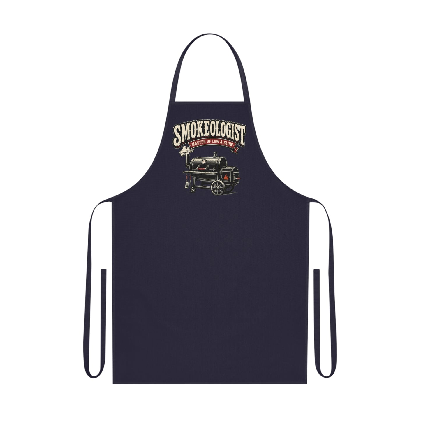 Smokeologist Master of Low & Slow BBQ Apron Printify