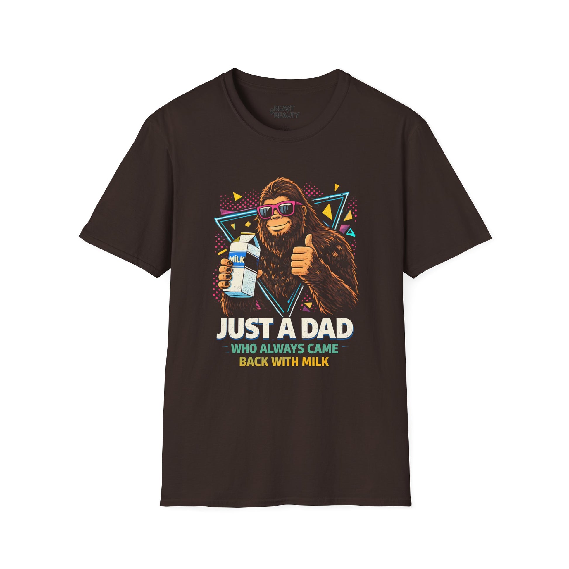 Just A Dad Who Always Came Back With Milk T-Shirt Printify