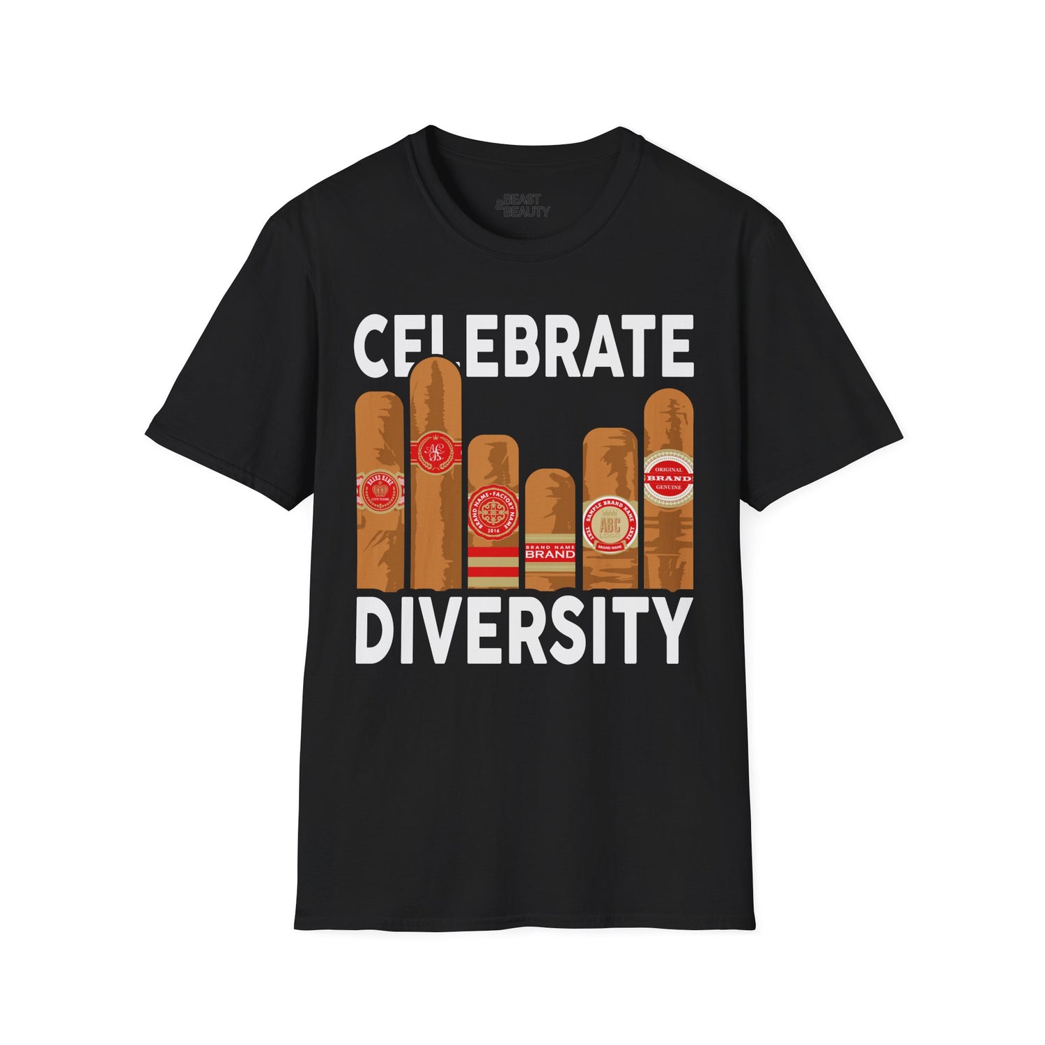 Celebrate Diversity Cigar Lover T-Shirt Printify