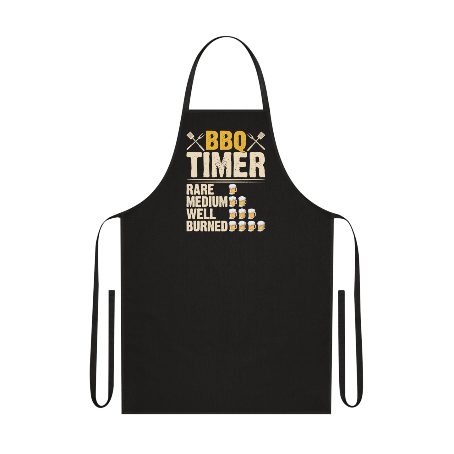 BBQ Timer Grilling Apron Printify