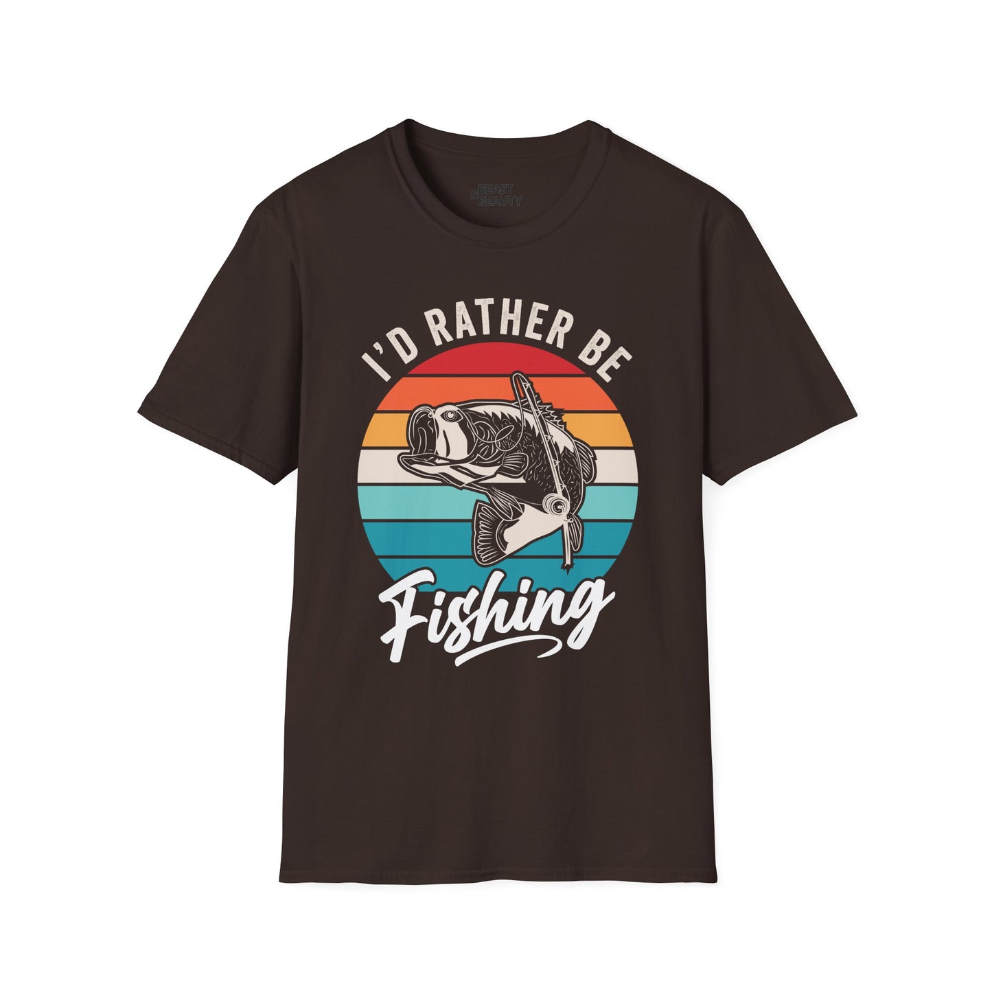 I'd Rather Be Fishing T-Shirt Printify
