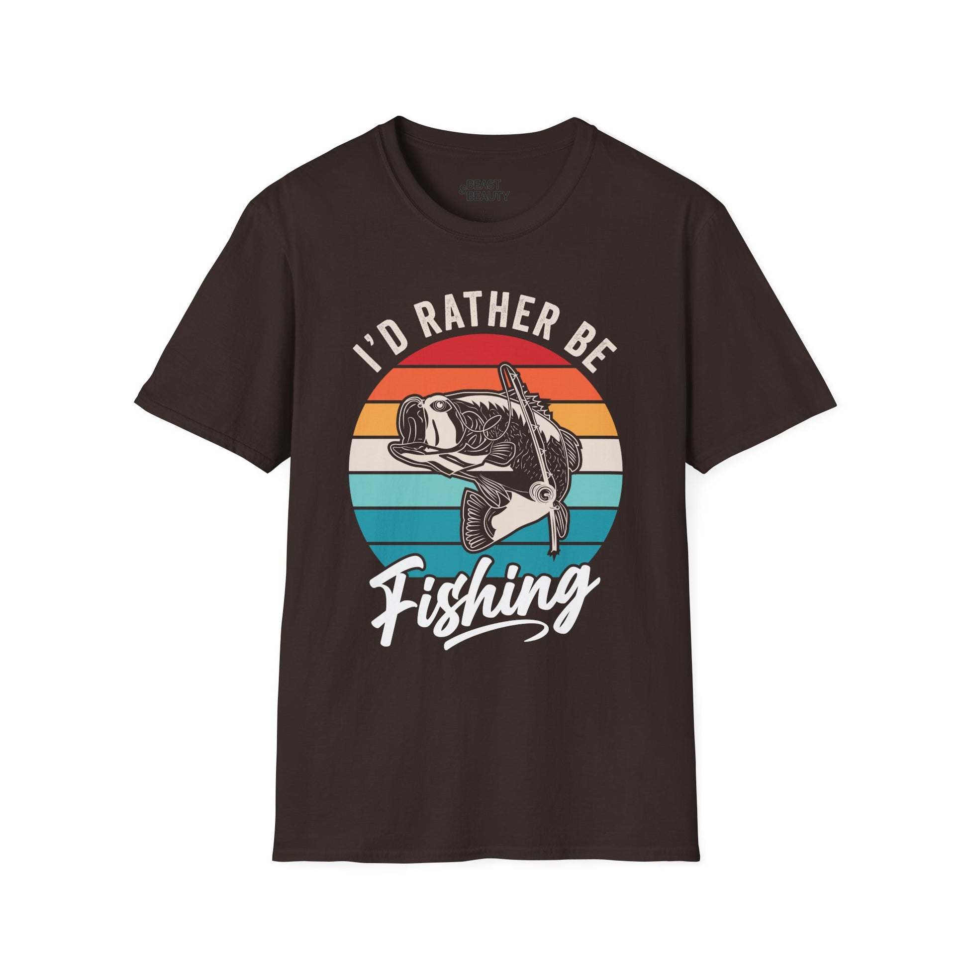 I'd Rather Be Fishing T-Shirt Printify