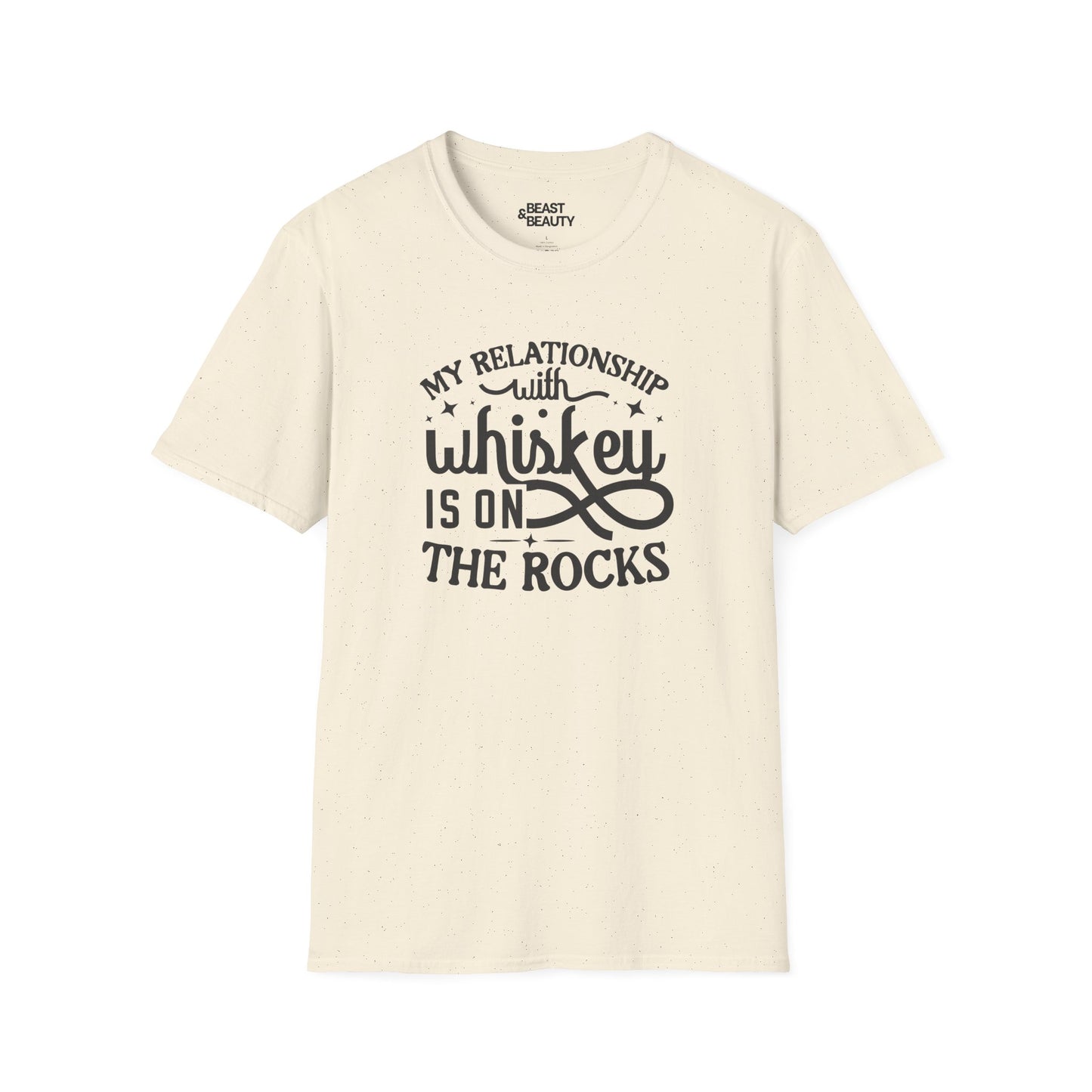 My Relationship With Whiskey Is On The Rocks T-Shirt Printify