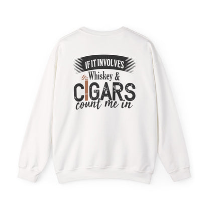 Whiskey and Cigars Sweatshirt Printify