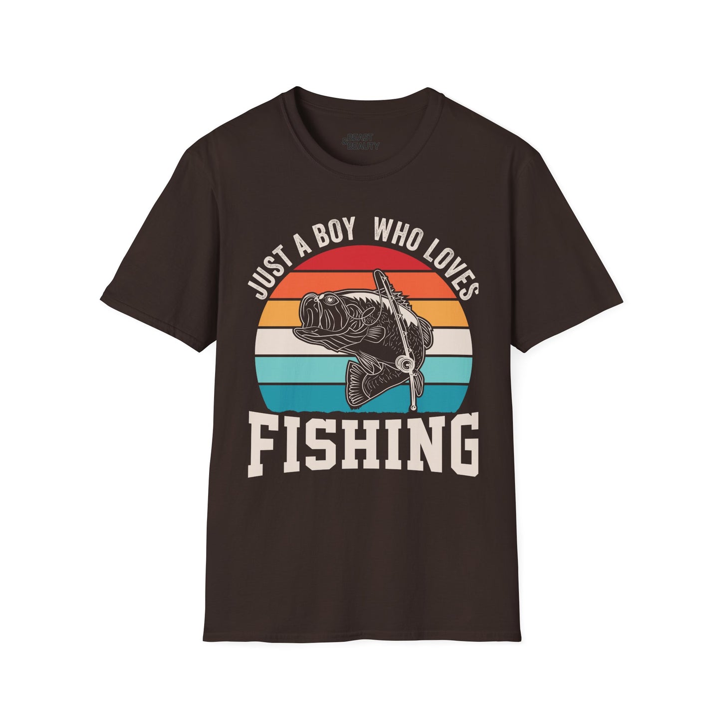 Just A Boy Who Loves Fishing T-Shirt Printify