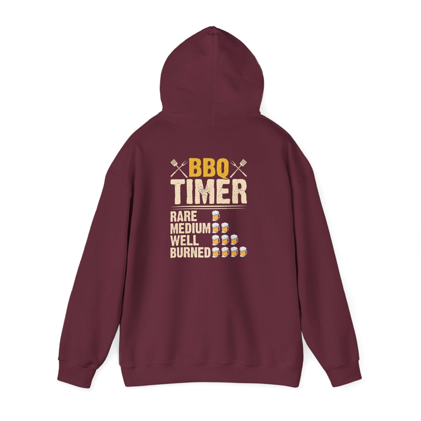 BBQ Timer Funny Grill Master Hoodie Printify