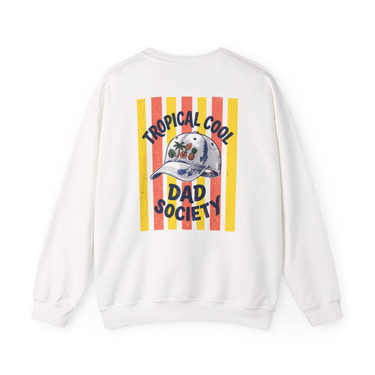 Tropical Cool Dad Society Summer Sweatshirt Printify