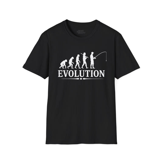 Fishing Evolution T-Shirt Printify
