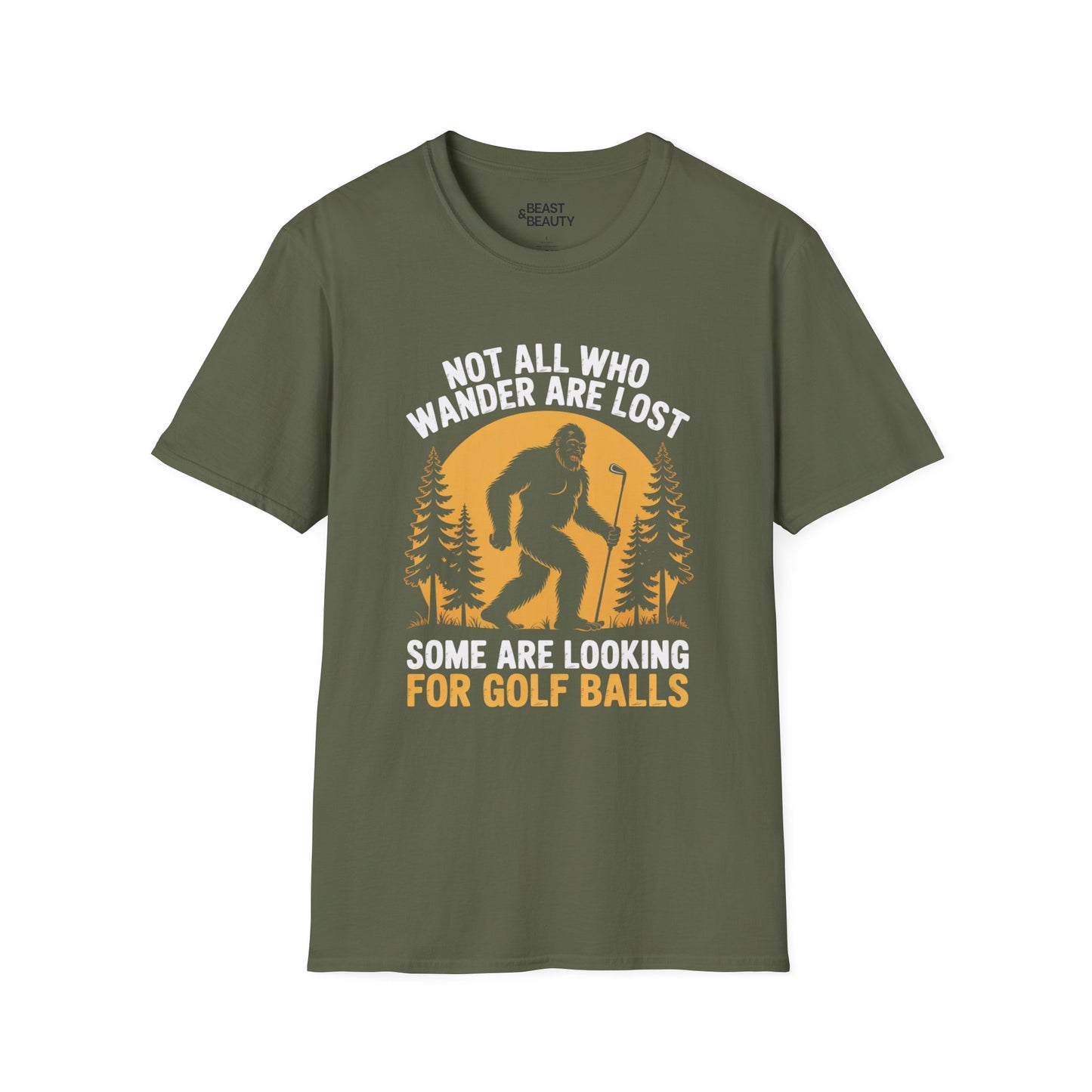 Not All Who Wander Are Lost Golf Dad T-Shirt Printify