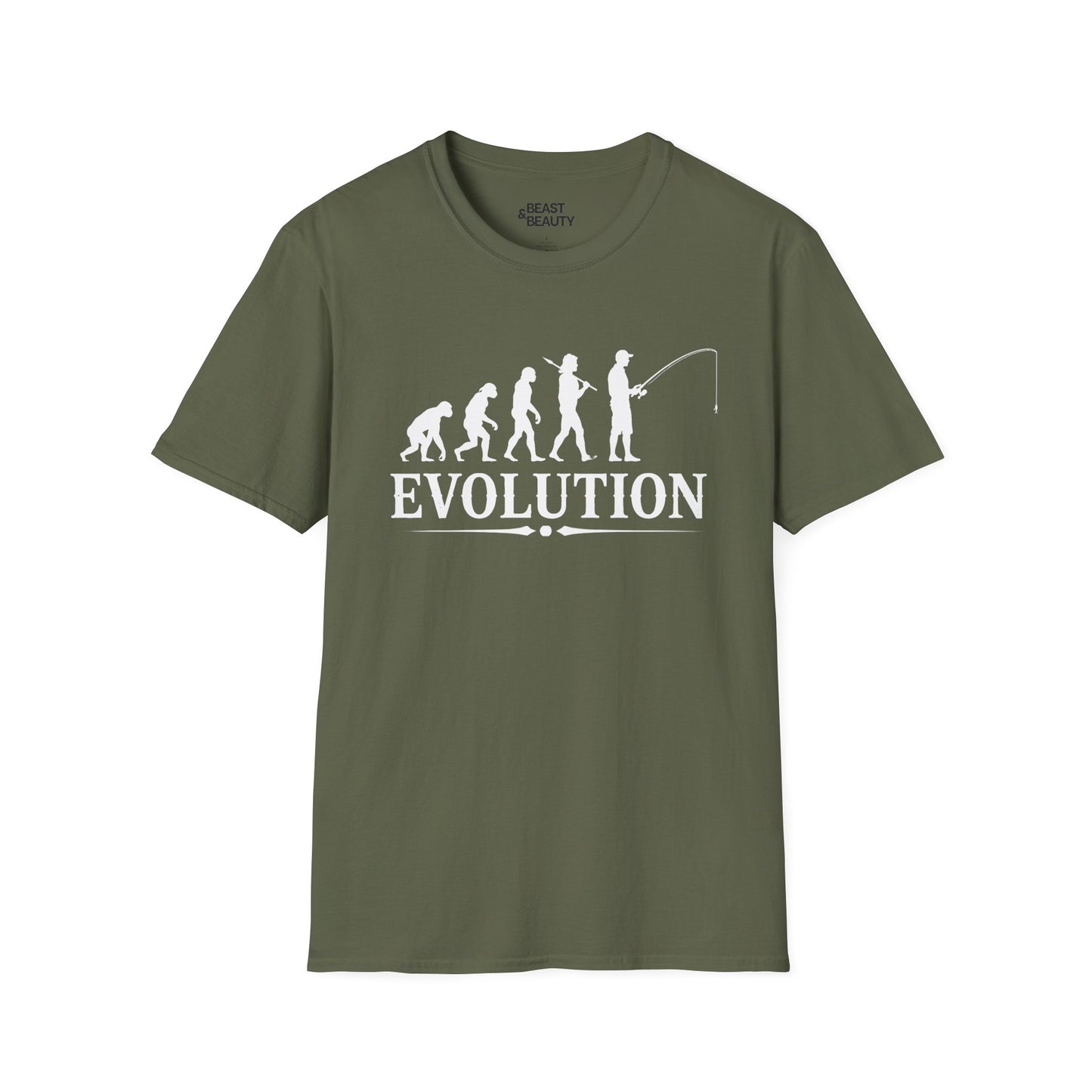 Fishing Evolution T-Shirt Printify