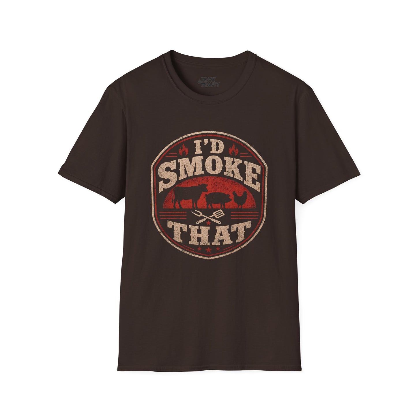 I'd Smoke That BBQ Dad T-Shirt Printify