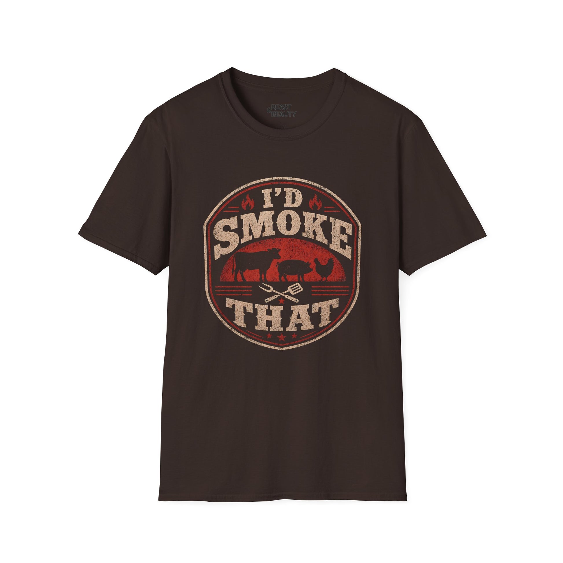 I'd Smoke That BBQ Dad T-Shirt Printify