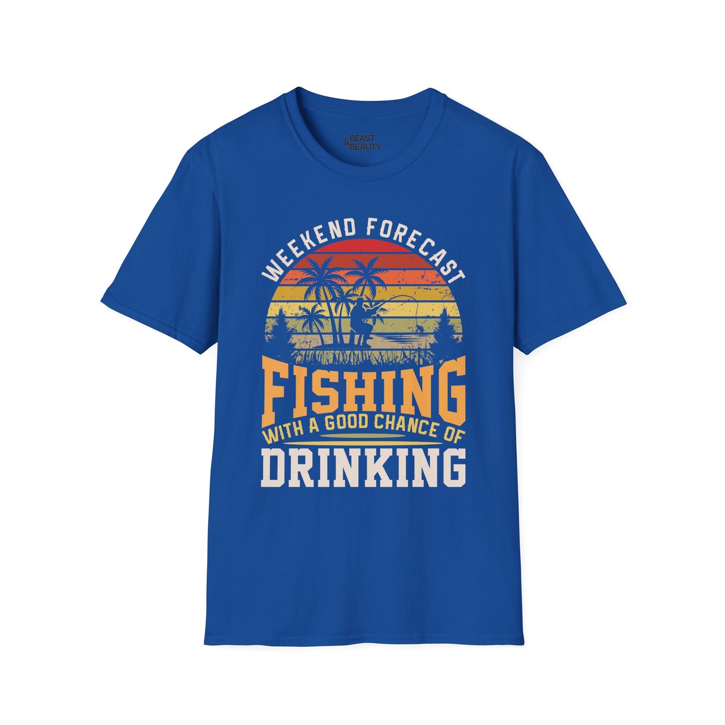 Weekend Forecast Fishing With A Good Chance Of Drinking T-Shirt Printify