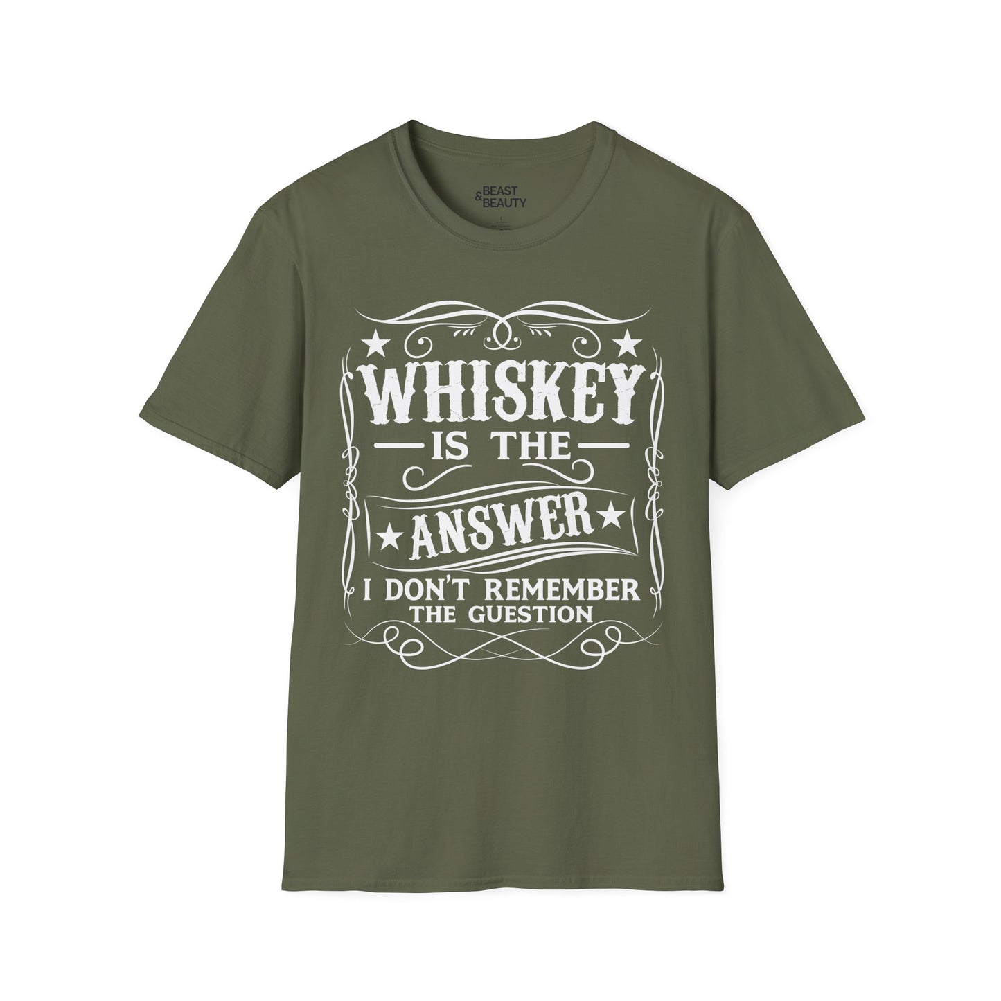 Whiskey Is the Answer T-Shirt Printify