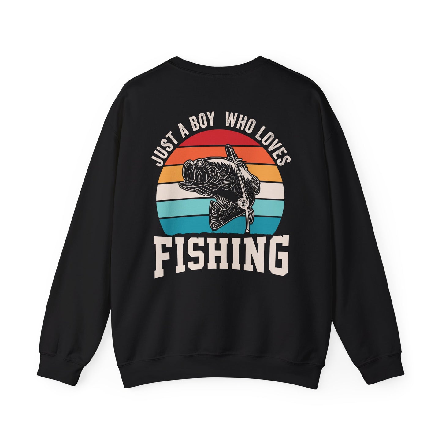 Just A Boy Who Loves Fishing Sweatshirt Printify