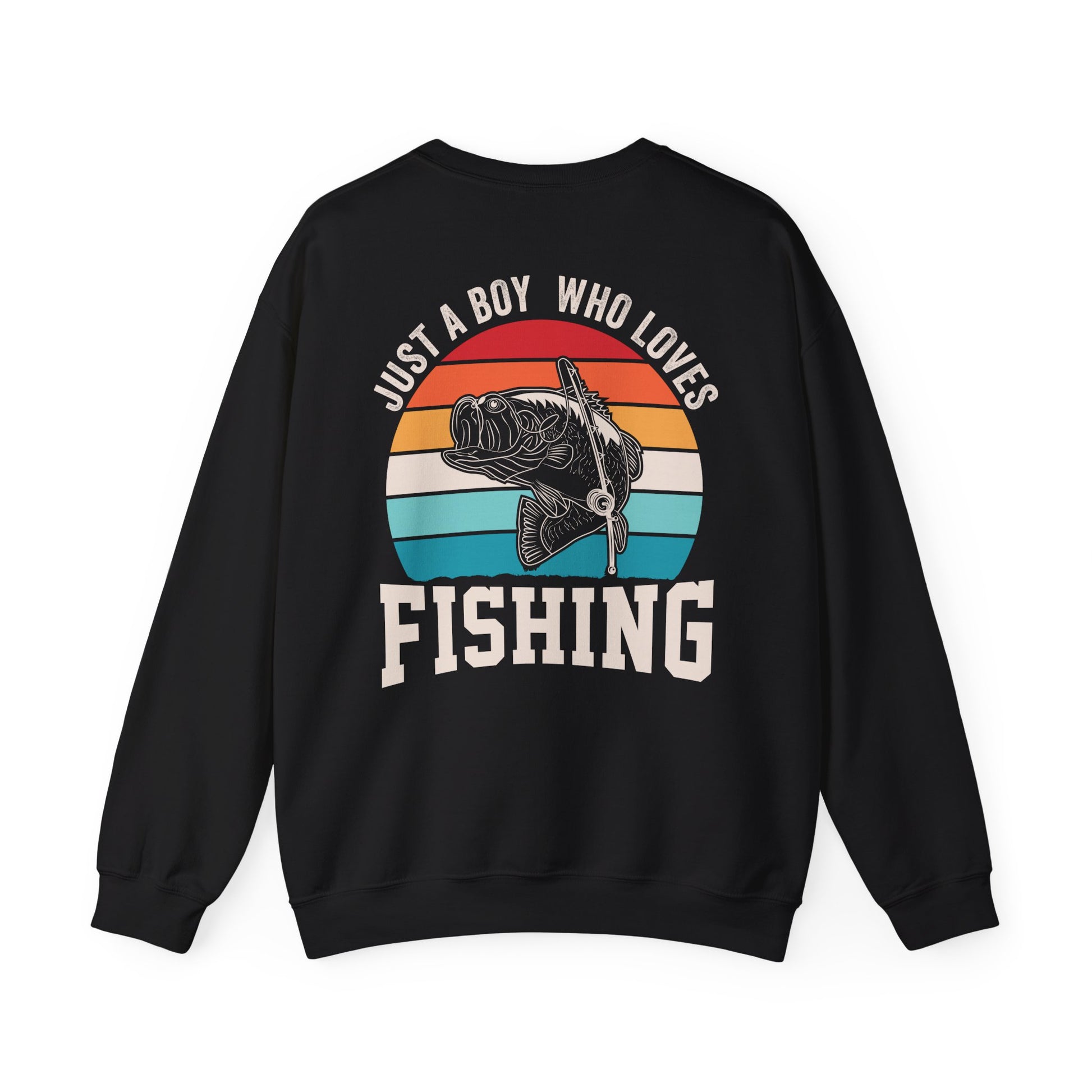 Just A Boy Who Loves Fishing Sweatshirt Printify