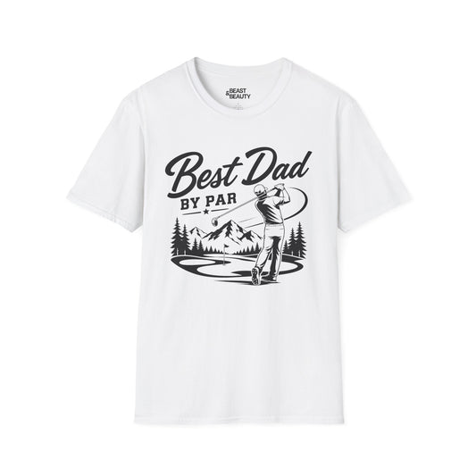 Best Dad By Par Golf T-Shirt Printify