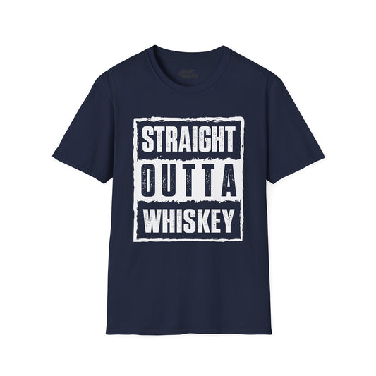 Straight Outta Whiskey T-Shirt — graphic t-shirt by Beast & Beauty
