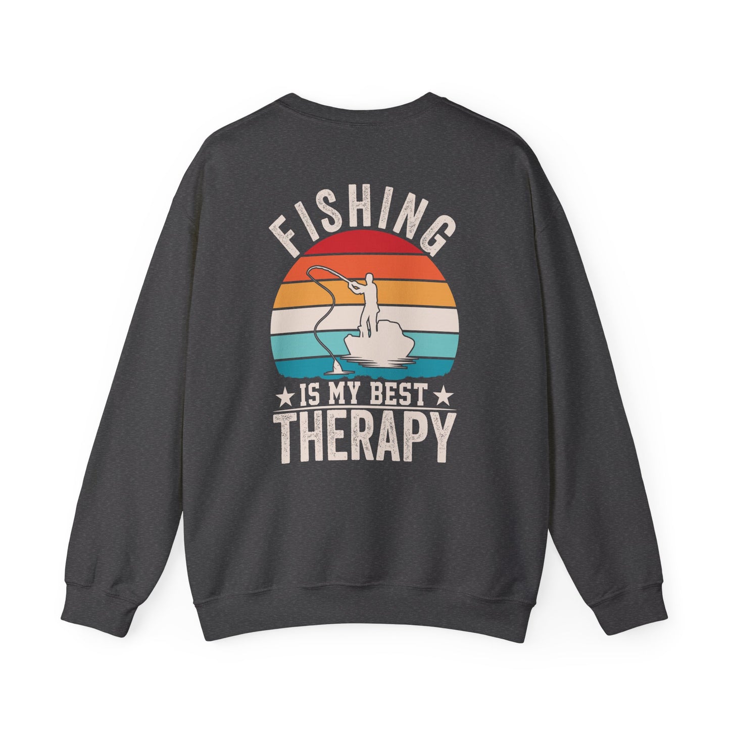 Fishing Is My Best Therapy Sweatshirt Printify
