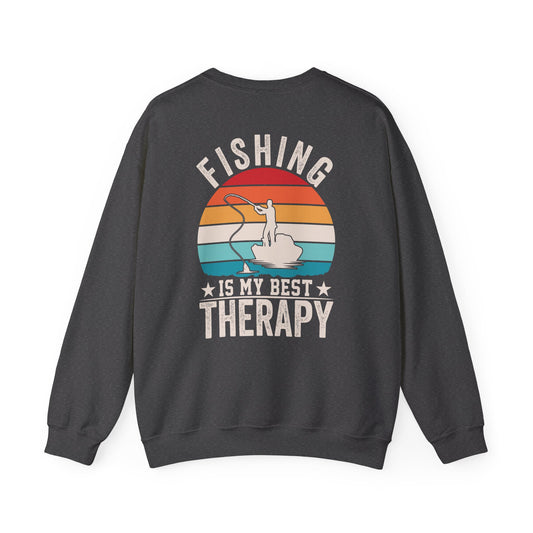 Fishing Is My Best Therapy Sweatshirt Printify