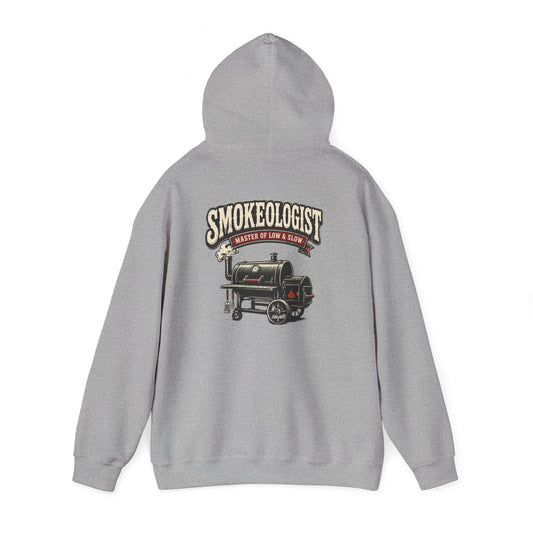 Smokeologist Master of Low & Slow BBQ Hoodie — graphic hoodie by Beast & Beauty