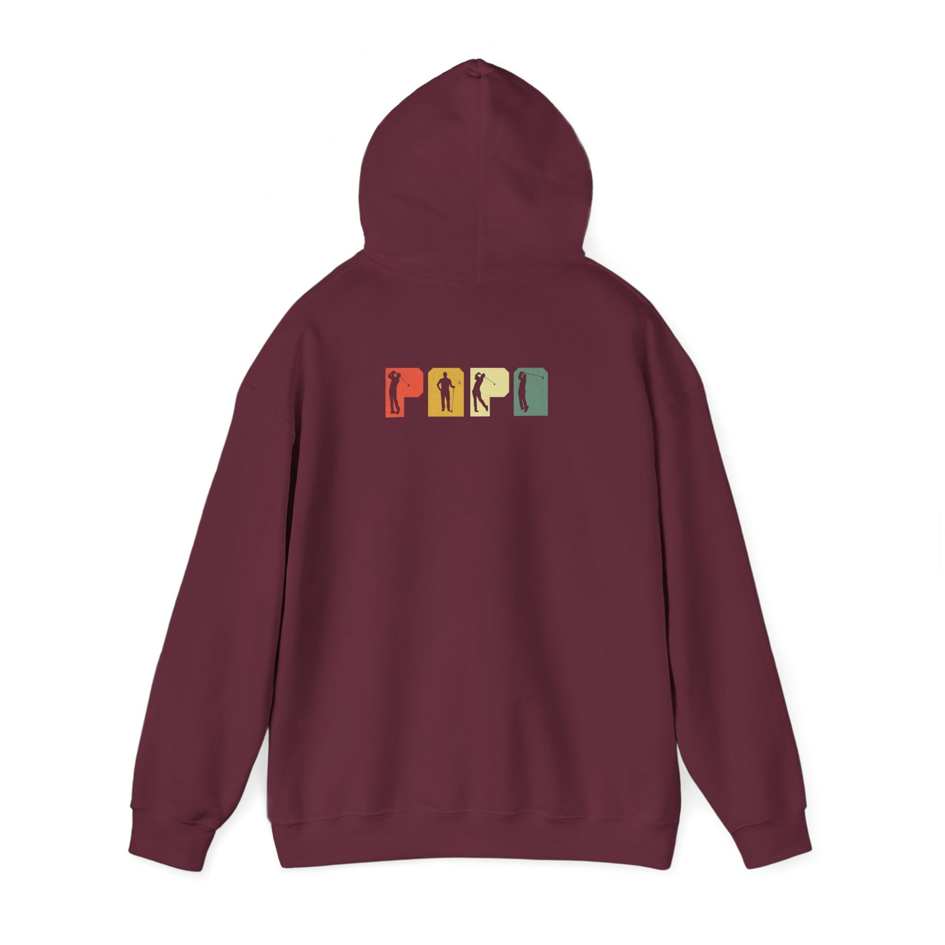 Papa Vintage Golf Silhouette Hoodie Printify