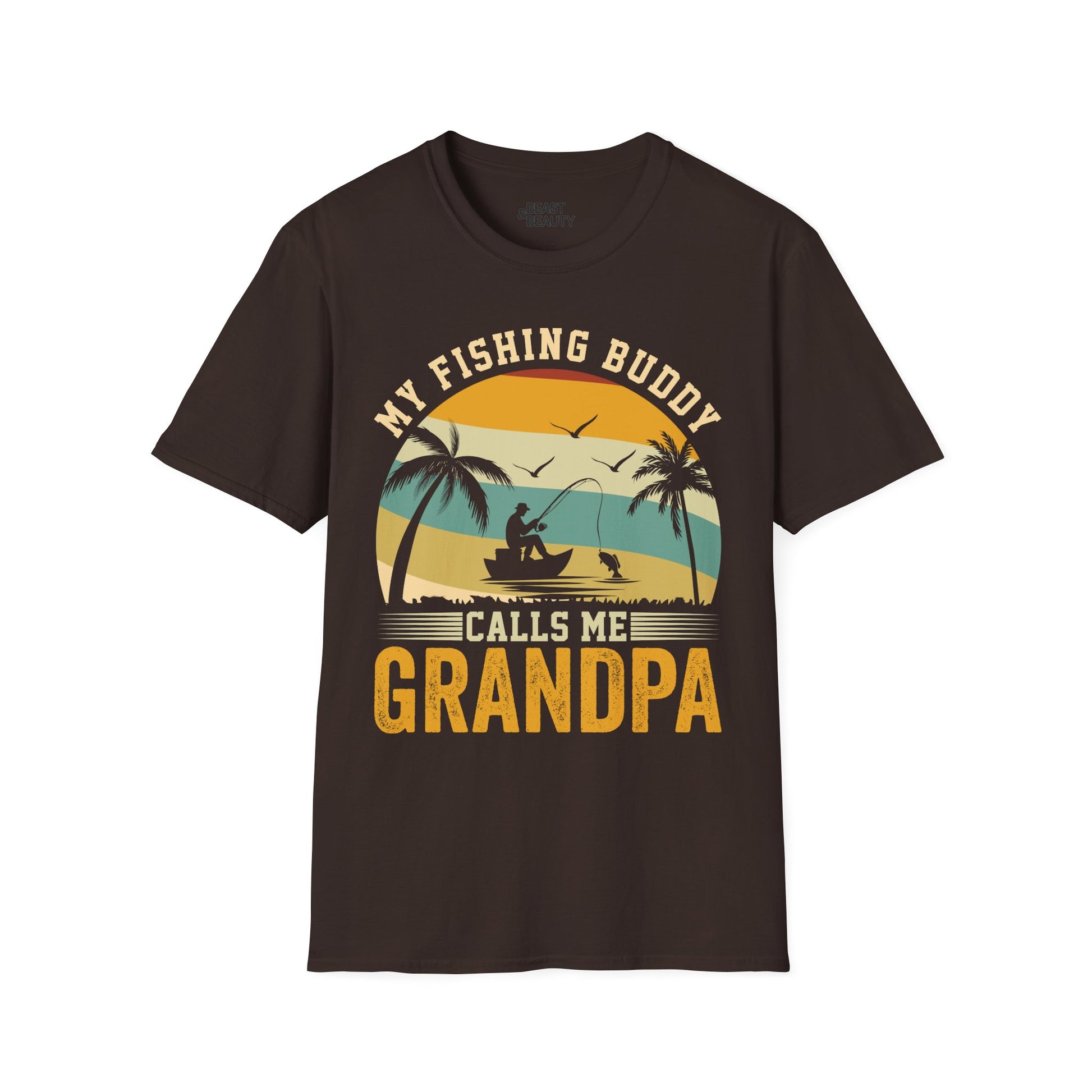 My Fishing Buddy Calls Me Grandpa T-Shirt Printify