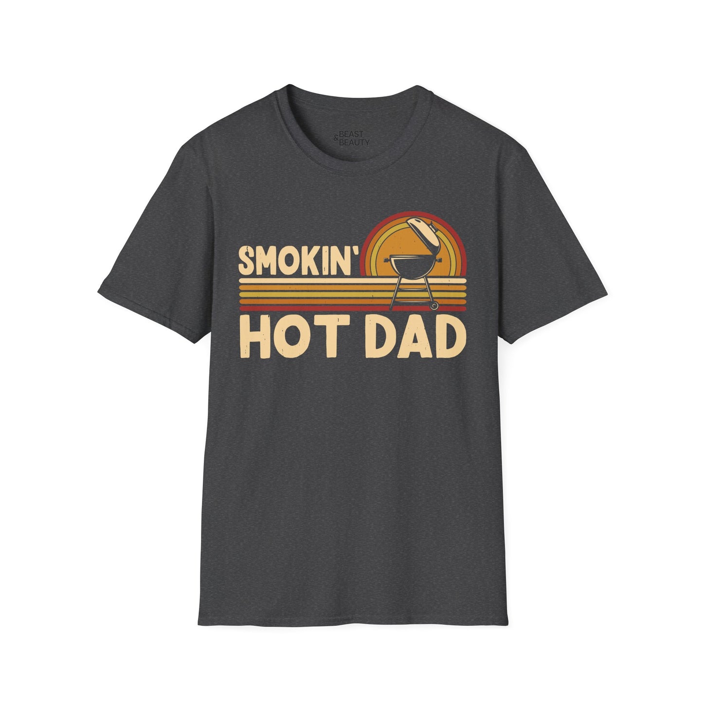 Smokin' Hot Dad BBQ Father's Day T-Shirt Printify