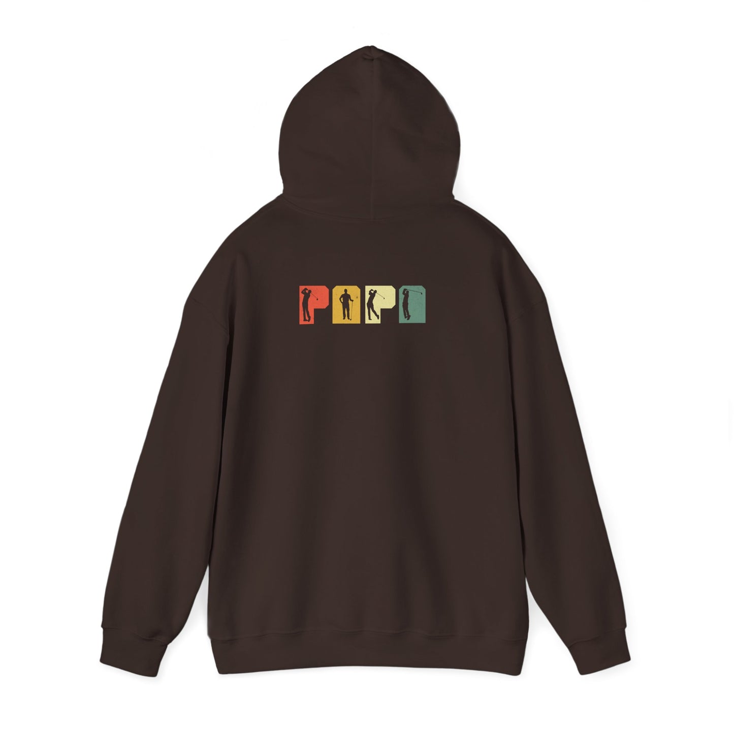 Papa Vintage Golf Silhouette Hoodie Printify