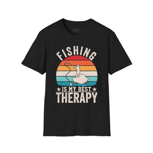 Fishing Is My Best Therapy T-Shirt t-shirt view 2