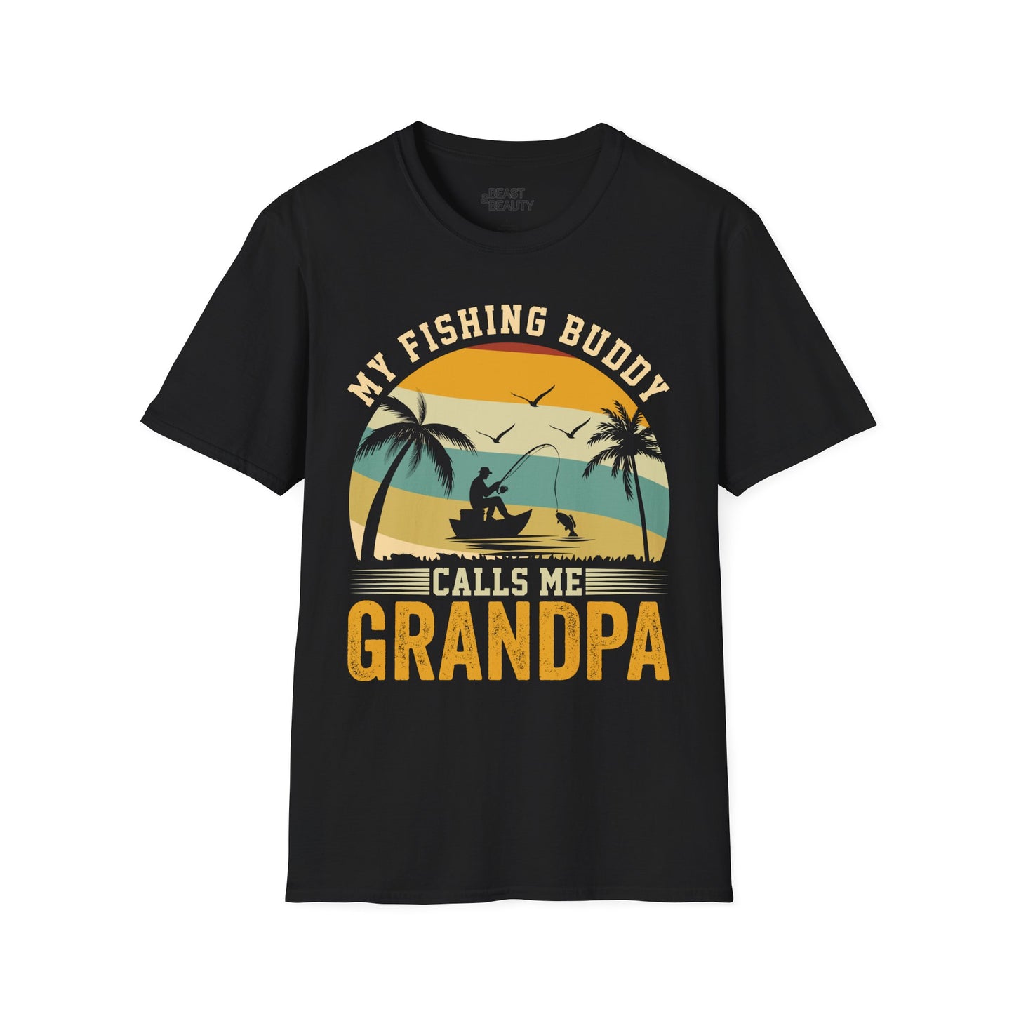 My Fishing Buddy Calls Me Grandpa T-Shirt Printify