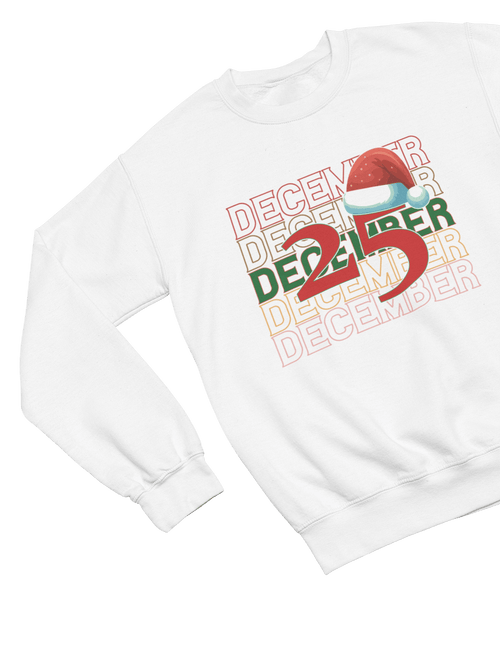 Beast and Beauty Sweatshirt / 3XL (Adult) 25 December Christmas Sweatshirt – Festive Holiday Jumper