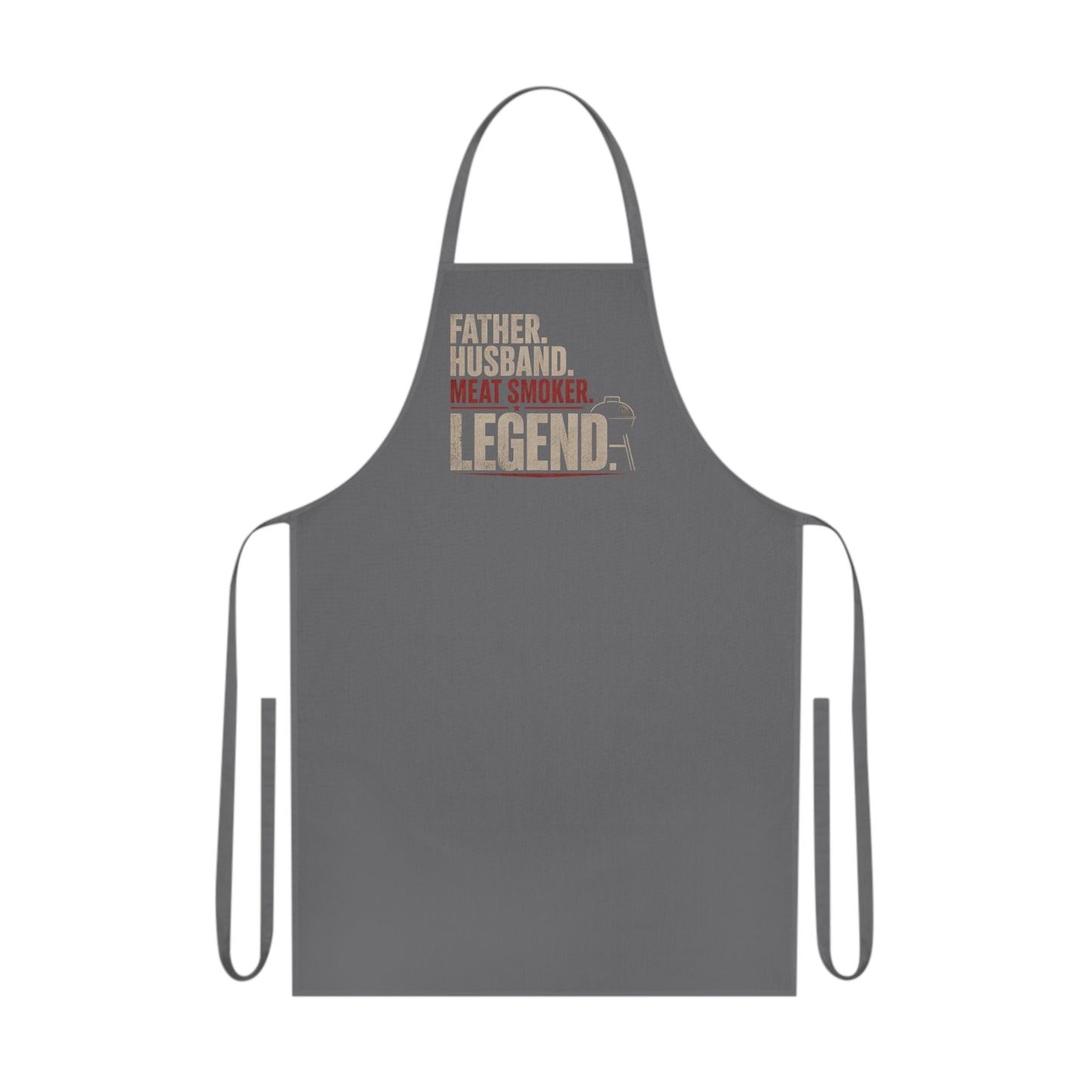 Father Husband Meat Smoker Legend BBQ Apron Printify