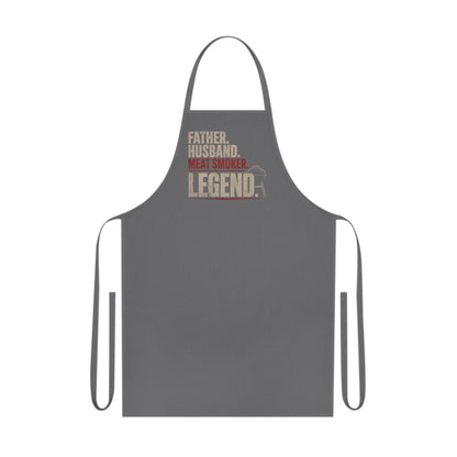 Father Husband Meat Smoker Legend BBQ Apron Printify