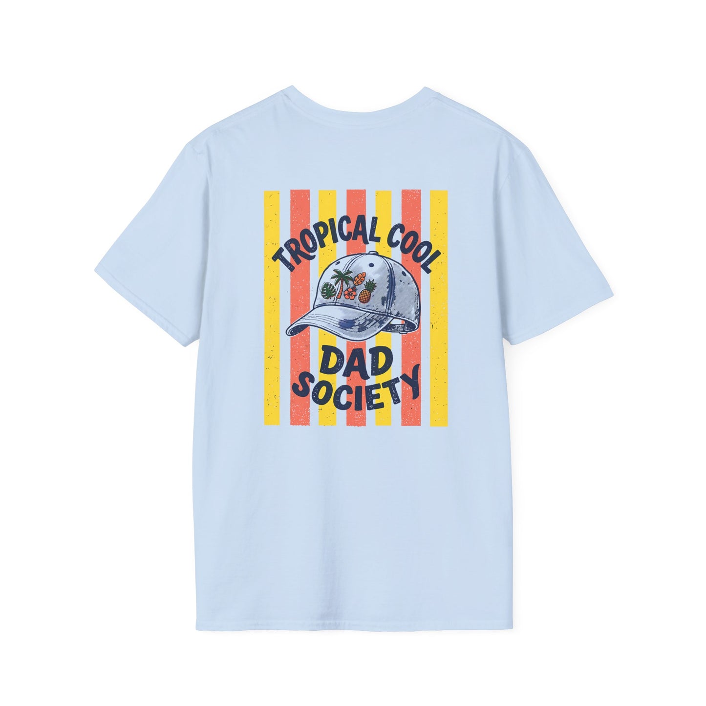 Tropical Cool Dad Society Retro Summer T-Shirt Printify