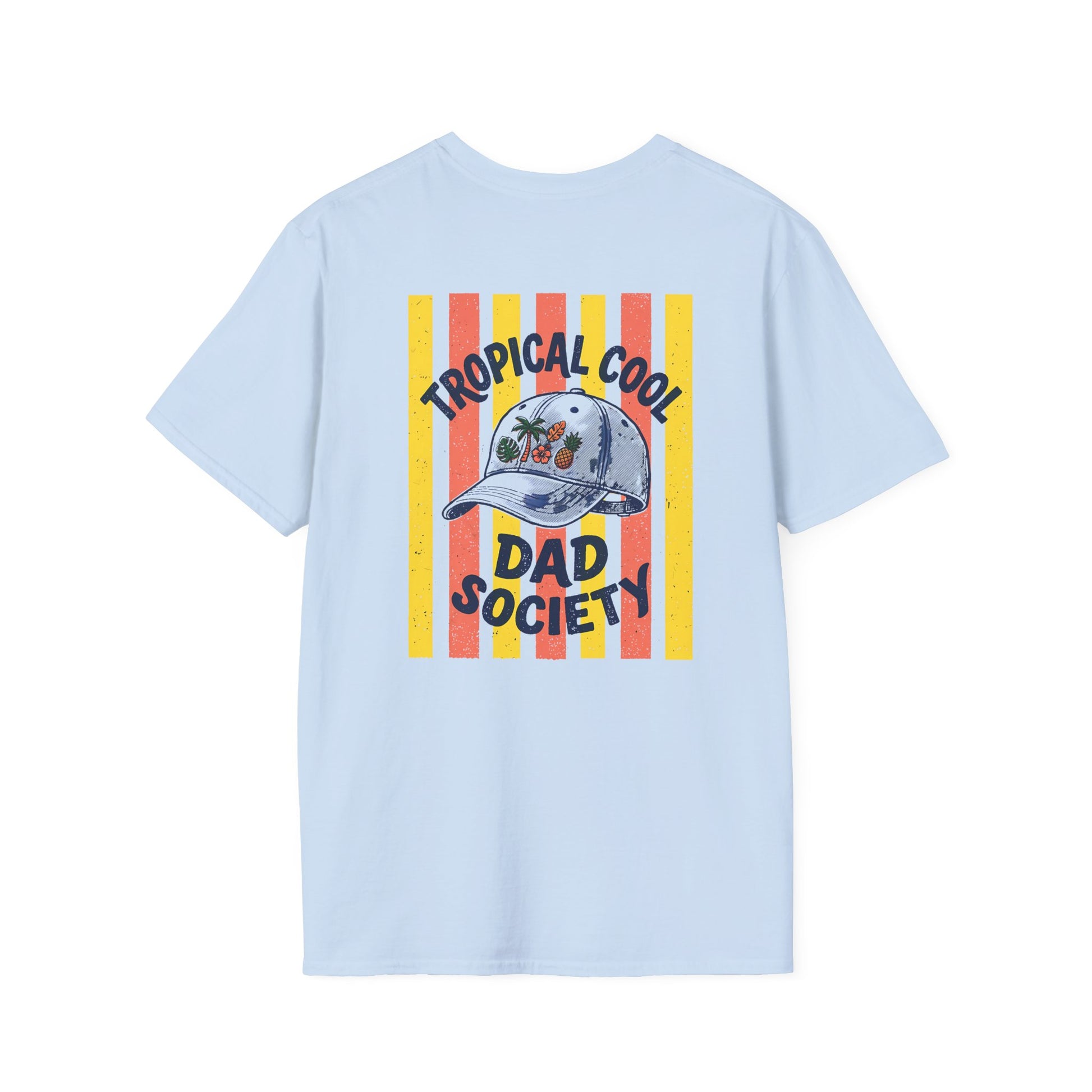 Tropical Cool Dad Society Retro Summer T-Shirt Printify