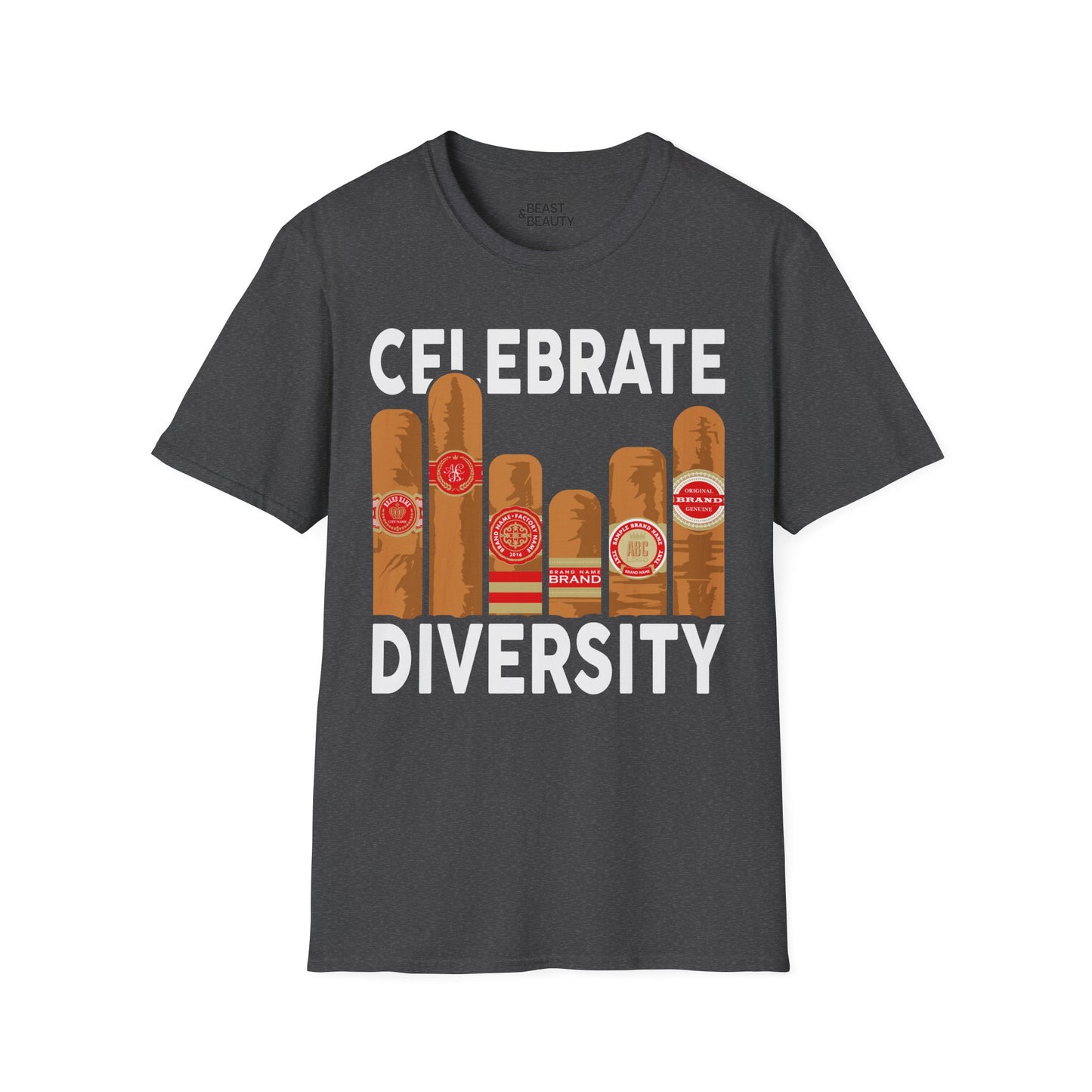 Celebrate Diversity Cigar Lover T-Shirt Printify