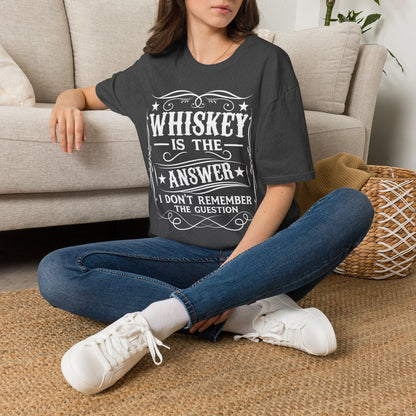 Whiskey Is the Answer T-Shirt Printify