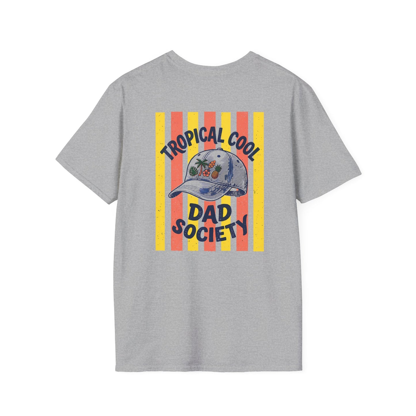 Tropical Cool Dad Society Retro Summer T-Shirt Printify
