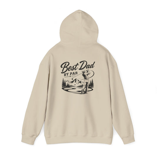 Best Dad By Par Golf Hoodie — graphic hoodie by Beast & Beauty